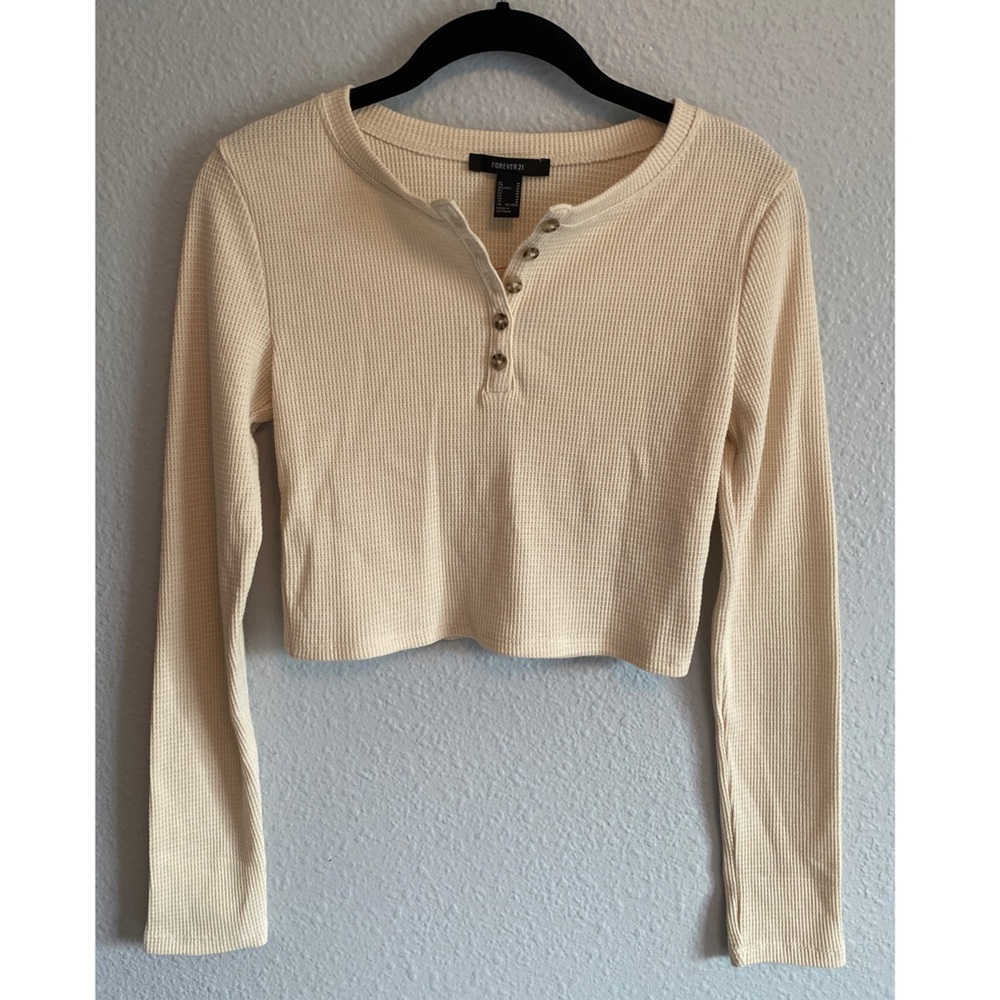 Henley Crop Top